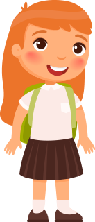 Alumna pelo naranja