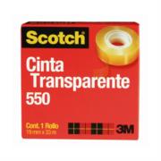 Cinta Scotch 3M 550 19x33 Transparente Adhesiva - 3M