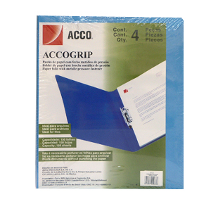 CARPETA ACCO GRIP T3 SH-967 CARTA AZUL CLARO C/4 P0967 - Código: P0967 | Compra en Guadalajara