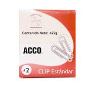 CLIP ACCO ESTANDAR No.2 INOXIDABLE 100CLIPS C/10 P1660 - Código: P1660 | Compra en Guadalajara