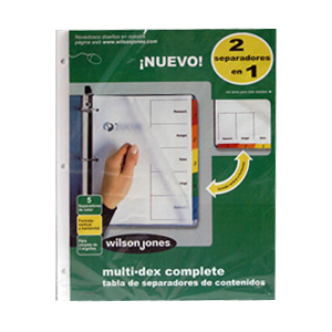SEPARADOR ACCO 442 MULTIDEX 5 DIV C/24 P0442 - Código: P0442 | Compra en Guadalajara