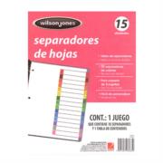 SEPARADOR ACCO TAB 15 DIV SIN NUMERACIÓN P3683 - Código: P3683 | Compra en Guadalajara