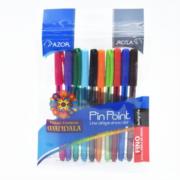 Bolígrafo Pin Point Mandala Punta Fina 0.7mm Colores Surtidos C/10 Piezas 6810 - Código: 6810 | Compra en Guadalajara