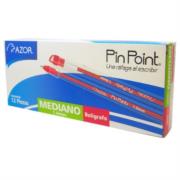 Bolígrafo Azor Pin Point Mediano 1.0mm Rojo Caja C/12 6830RO - Código: 6830RO | Compra en Guadalajara