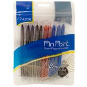 Bolígrafo Azor Pin Point UltraFino Redondo Punta Aguja Fina 0.5 mm Colores Surtidos C/10 6840NRA - Código: 6840NRA | Compra en Guadalajara