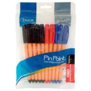 Bolígrafo Azor Pin Point Redondo Punta Aguja Fina 0.7 mm Colores Surtidos C/10 6820NRA - Código: 6820NRA | Compra en Guadalajara