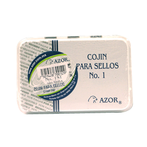 Cojín Azor para Sello Metálico 1 Sin Tinta 1ST - Código: 1ST | Compra en Guadalajara