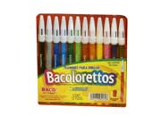 MARCADOR BACOLORETO PLUMIN C/12 MR119 - Código: MR119 | Compra en Guadalajara