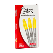 MARCADOR PERM TATOO P/FINO AMARILLO CAJA C/6 MR162 - Código: MR162 | Compra en Guadalajara