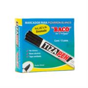 Marcador Baco Tizapen Barril Metálico Color Negro C/12 Pzas MR020 - Código: MR020 | Compra en Guadalajara