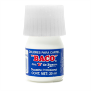 PINTURA BACO P/CARTEL 20ML BLANCO P/LETRERO 72 C/10 PN025 - Código: PN025 | Compra en Guadalajara