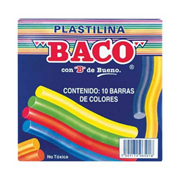 PLASTILINA BACO BARRITAS C/10 - PL001