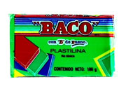 PLASTILINA BACO MARQUETA 180GR VERDE CLARO No.55 PL007 - Código: PL007 | Compra en Guadalajara
