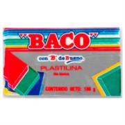 PLASTILINA BACO MARQUETA 180GRS COLOR GRIS OBSCURO PL091 - Código: PL091 | Compra en Guadalajara