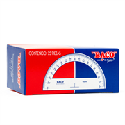 TRANSPORTADOR BACO ESCOLAR CHICO T15200 PQTE/25 TR002 - Código: TR002 | Compra en Guadalajara