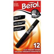 MARCADOR BEROL PERMANENTE NEGRO C/12 11940 - Código: 11940 | Compra en Guadalajara