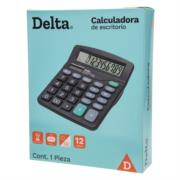 Calculadora Barrilito Delta Escritorio 12 Dígitos 17x14 cm Batería AA 7808CDE - Código: 7808CDE | Compra en Guadalajara