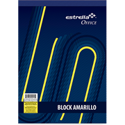 BLOCK ESTRELLA CARTA AMARIILLO RAYA 50 HJS - 15