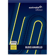 BLOCK ESTRELLA CARTA AMARIILLO RAYA 50 HJS 15 - Código: 15 | Compra en Guadalajara