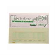 POLIZA DE CHEQUES INTERCARBON  ½ OFICIO 25 JGS - ER0148