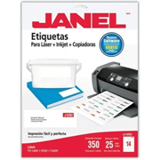 ETIQUETA JANEL LASER 34X102 MM 100H C/1400 J-5262-1400 - Código: J-5262-1400 | Compra en Guadalajara