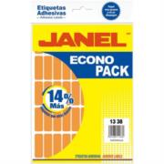 Etiquetas Adhesivas Janel Econopack Fluorescente 13x38mm Color Naranja Sobre C/1120 E061338216 - Código: E061338216 | Compra en Guadalajara