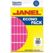 Etiquetas Adhesivas Janel Econopack Fluorescente 13x38mm Color Rosa Sobre C/400 E061338220 - Código: E061338220 | Compra en Guadalajara