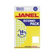 Etiquetas Adhesivas Janel Econopack Fluorescente No. 9 00x13mm Color Amarillo Sobre C/1120 E060013204 - Código: E060013204 | Compra en Guadalajara