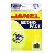 Etiquetas Adhesivas Janel Econopack Fluorescente 13x38mm Color Amarillo Sobre C/400 E061338204 - Código: E061338204 | Compra en Guadalajara