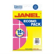 Etiquetas Adhesivas Janel Econopack Fluorescentes 32x64mm Color Rosa Sobre C/96 E063EAPCUAAB021220 - Código: E063EAPCUAAB021220 | Compra en Guadalajara