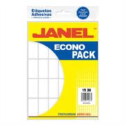 Etiquetas Adhesivas Janel Econopack Escolar 19x38mm Color Blanco Sobre C/420 E121938200 - Código: E121938200 | Compra en Guadalajara