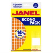 Etiquetas Adhesivas Janel Econopack No 4 Naranja 8mm x 20mm C/1008 Etiquetas por Sobre E060820216 - Código: E060820216 | Compra en Guadalajara