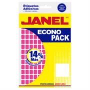 Etiquetas Adhesivas Janel Econopack No 4 Rosa 8mm x 20mm C/1008 Etiquetas por Sobre E060820220 - Código: E060820220 | Compra en Guadalajara