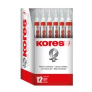PLUMA CORRECTORA KORES METAL TIP 8MM C/12 833013 - Código: 833013 | Compra en Guadalajara