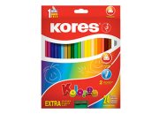 COLORES TRIANGULARES KORES 3MM ESTUCHE C/24 933249 - Código: 933249 | Compra en Guadalajara