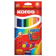 COLORES TRIANGULARES KORES JUMBO 5MM ESTUCHE C/12 935120 - Código: 935120 | Compra en Guadalajara