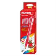 LAPIZ GRAFITO KORES JUMBO COACH TRIANGULAR 2HB ROJO C/12 925305 - Código: 925305 | Compra en Guadalajara