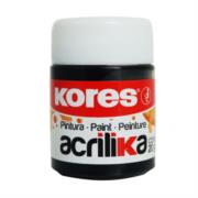 Pintura Kores Acrílica 20ml Color Negro C/12 Botes 727190 - Código: 727190 | Compra en Guadalajara