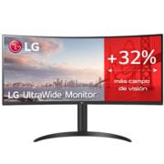 Monitor LG UltraWide Curvo 34" WQHD Resolución 3440x1440 Panel VA - 34WP65C