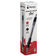 BOLIGRAFO NEXTEP GEL MED NEGRO C/6 NE-062N - Código: NE-062N | Compra en Guadalajara