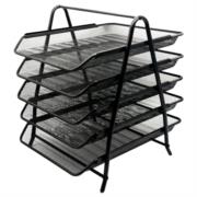 BUNDLE CHAROLA ORGANIZADORA MALLA METALICA NEXTEP DE 5 NIVELES NEGRO TIPO OFICIO CONT 2 PIEZAS NE-162GN B - Código: NE-162GN B | Compra en Guadalajara