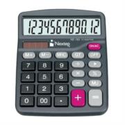 BUNDLE Calculadora Nextep 12 Dígitos Semi Escritorio Solar/Bateria  CONT. 2 PIEZAS - NE-183 B