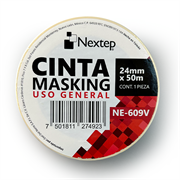 Cinta Masking Nextep Uso General 24mm x 50mts NE-609V - Código: NE-609V | Compra en Guadalajara