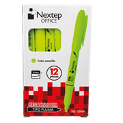Resaltador Nextep NE-084A Resaltador Nextep NE-084A Tipo Pluma Color Amarillo Punta Cincel Con 12 Piezas - Código: NE-084A | Compra en Guadalajara
