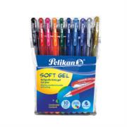 Bolígrafo Pelikan Soft Gel 0.5mm Colores Surtidos C/10 Pzas 30400640 - Código: 30400640 | Compra en Guadalajara