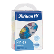Pines Pelikan Plástico Colores Surtidos Caja C/100 1210000 - Código: 1210000 | Compra en Guadalajara