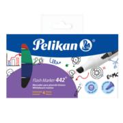 Marcador Pelikan Flash Marker 442 Tinta Borrable Estuche C/4 Colores 30280400 - Código: 30280400 | Compra en Guadalajara