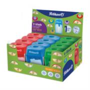 Sacapuntas Pelikan V-Blade con Depósito Colores Surtidos Caja C/12 Pzas 15600100 - Código: 15600100 | Compra en Guadalajara