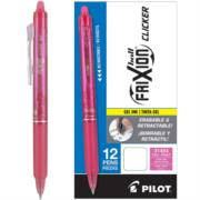 Bolígrafo Pilot Frixion Clicker Borrable Retráctil Color Rosa Caja C/12 Pzas 31454 - Código: 31454 | Compra en Guadalajara