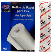 Papel Fax PCM 30 Mts C/6 Rollos - PCM